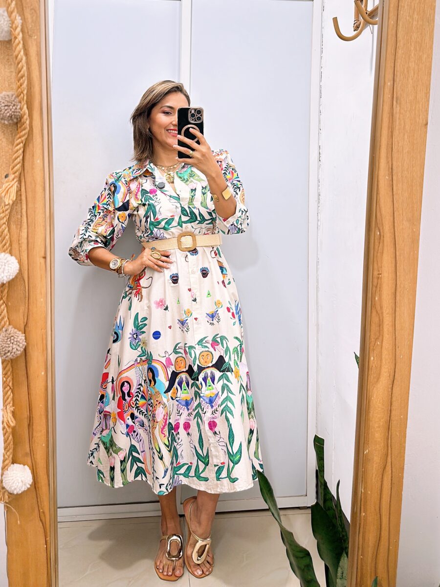Vestido Camisero Estampado