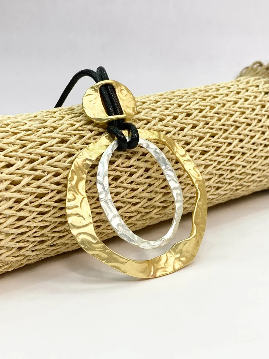 Collar Doble Aro Metálico