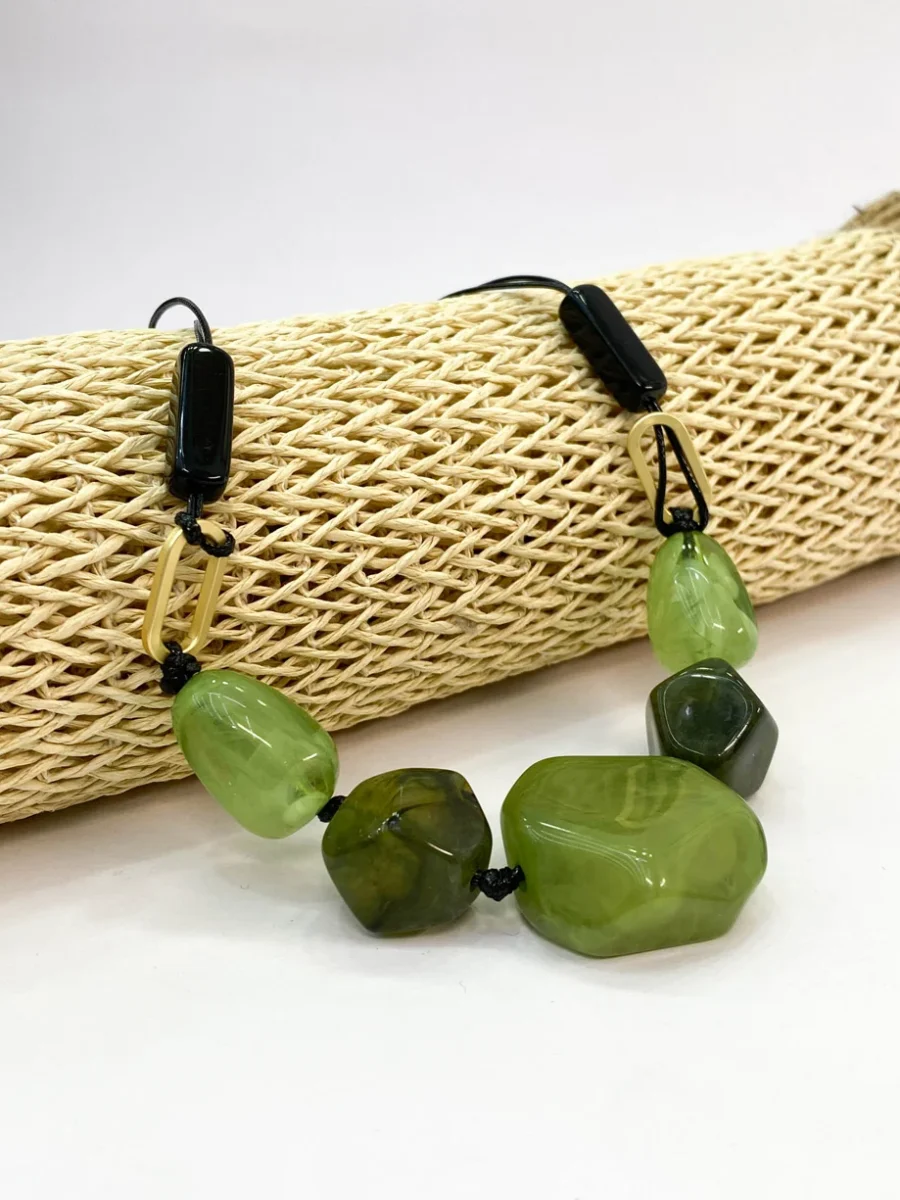 Collar cuentas Verdes