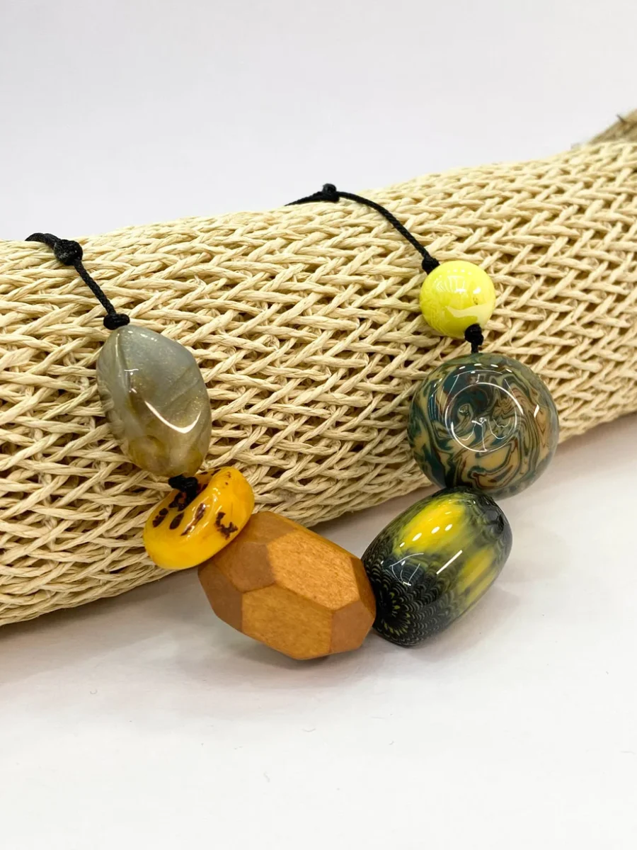 Collar Cuentas Marrones