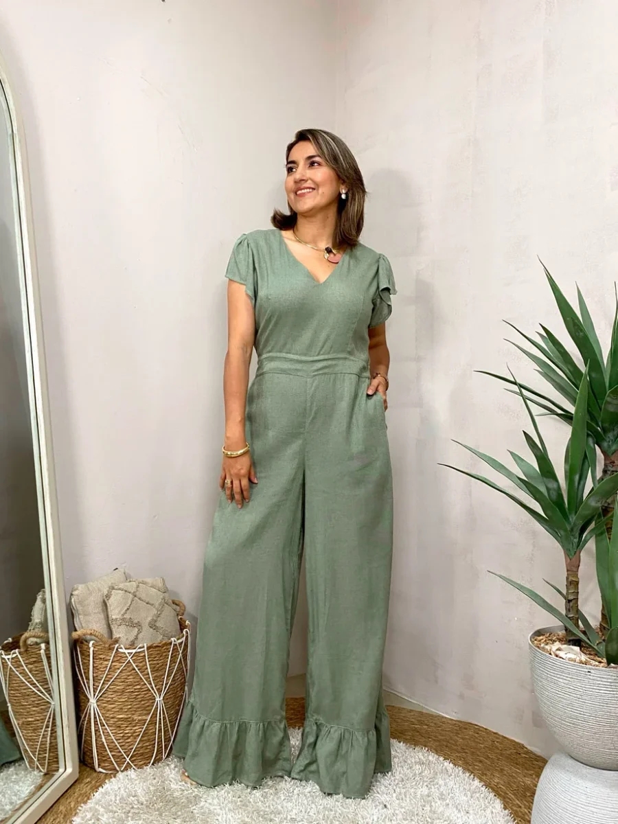 Enterizo escote en V