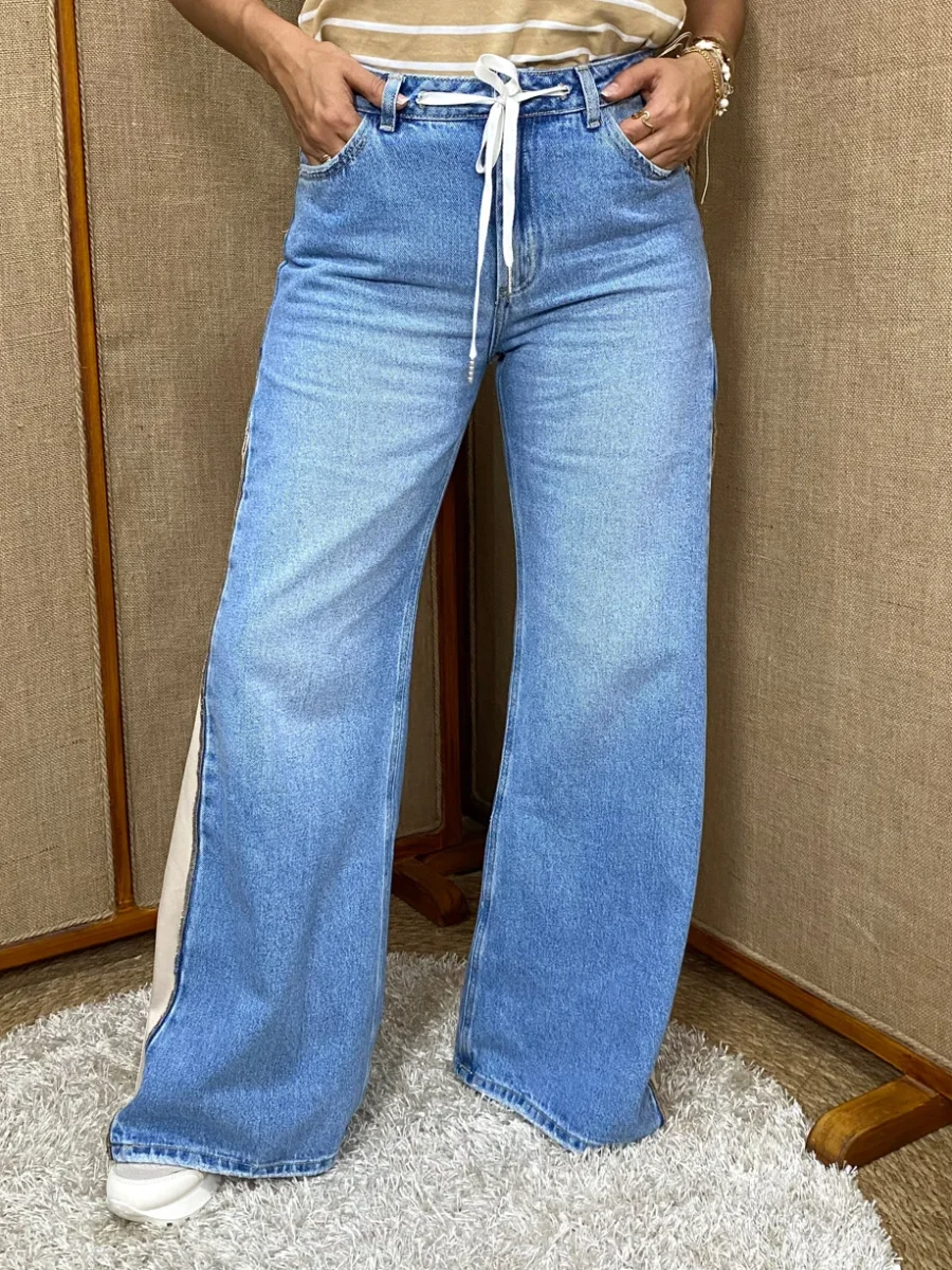 Jean Dama con detalle en costados