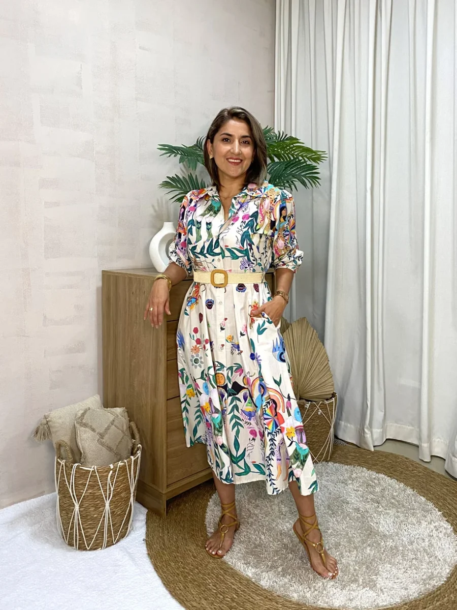 Vestido Camisero Estampado