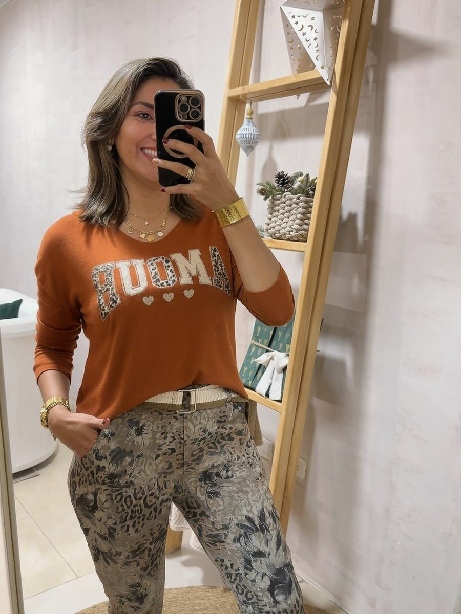 Jogger animal print incluye cinturón