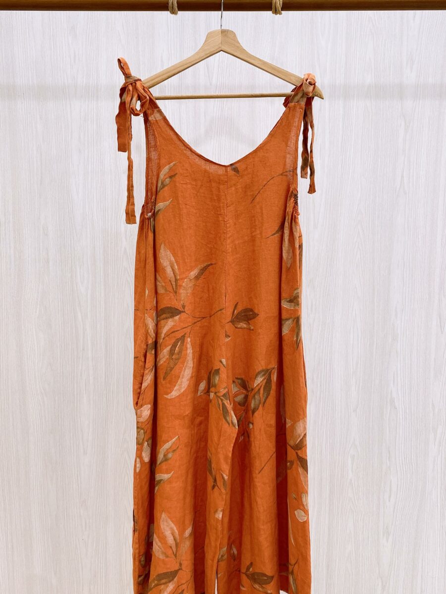 Enterizo corte Culotte con amarre en hombreras