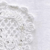 Blanco corazón bordado